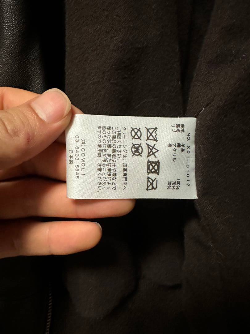 ゆ*け様 COMOLI 23ss シープスキンA2レザージャケット size:2