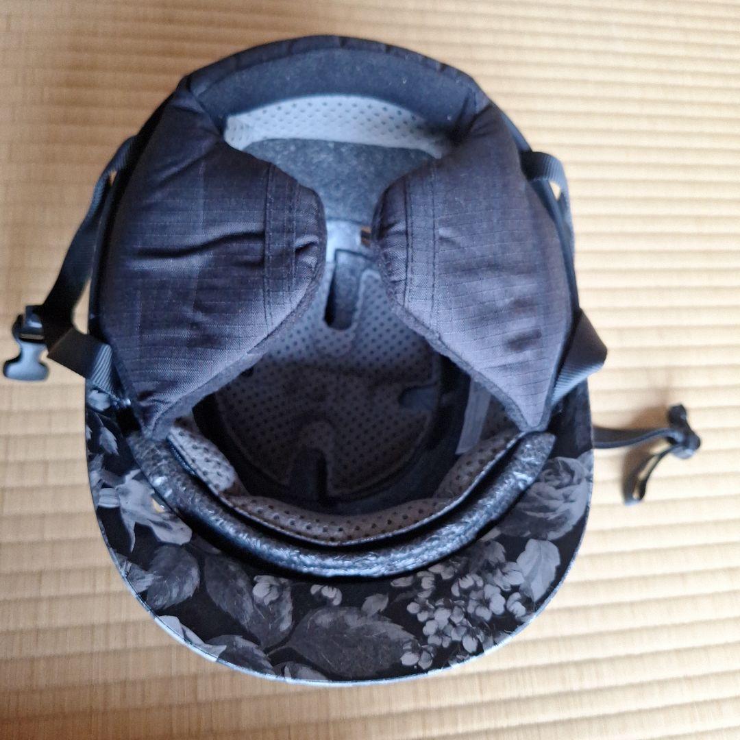 Sandbox子供用ヘルメット 花柄 グレートブラック XS