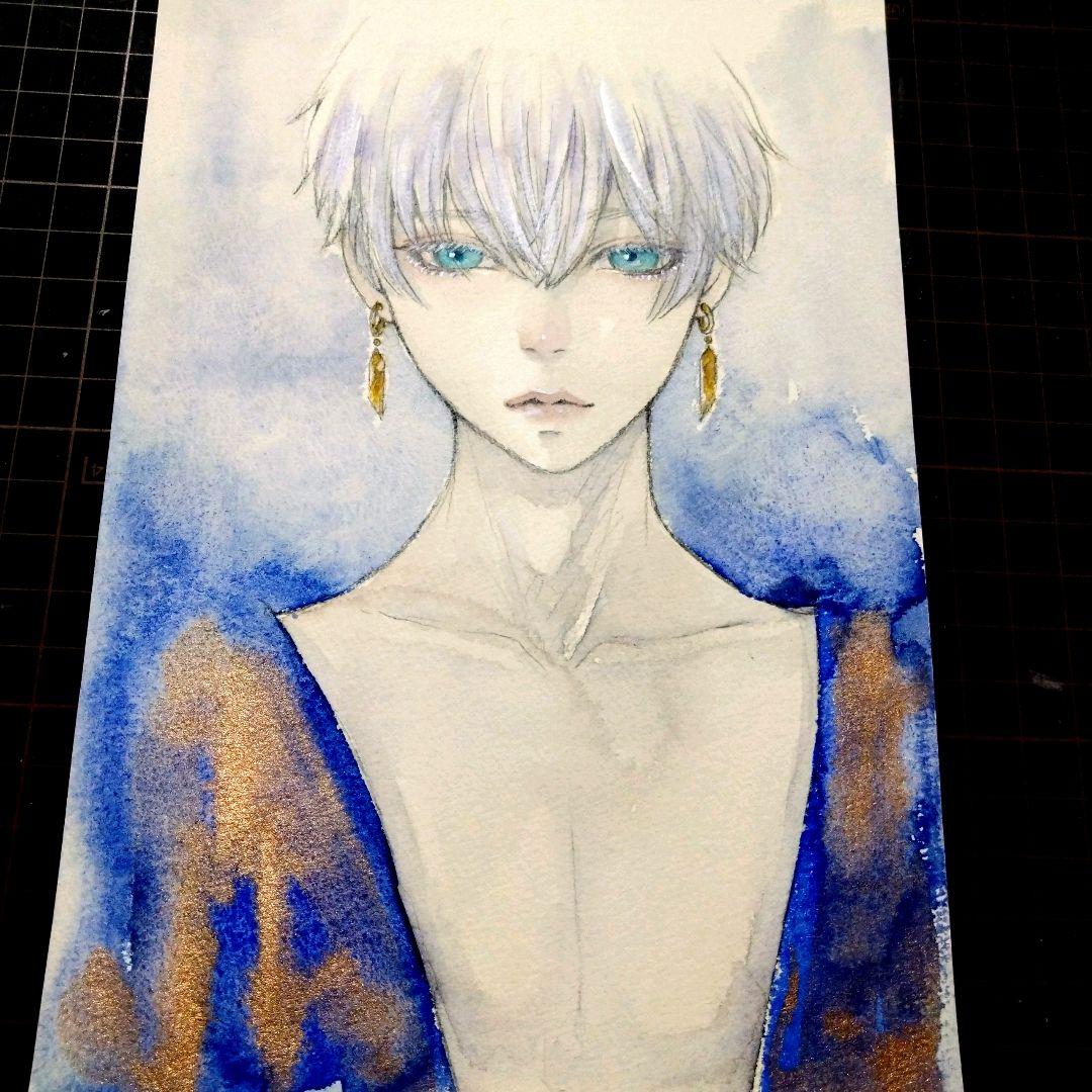 専用　肉筆原画　手描きイラスト　絵画　オリジナル　アナログ　水彩画　2枚
