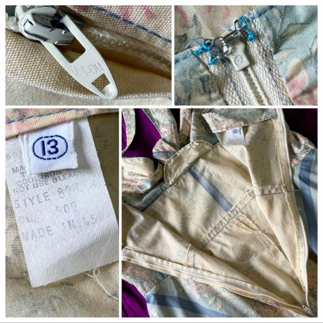 USA製70'sビンテージワンピースカントリー調古着フォークロアドレス輸入