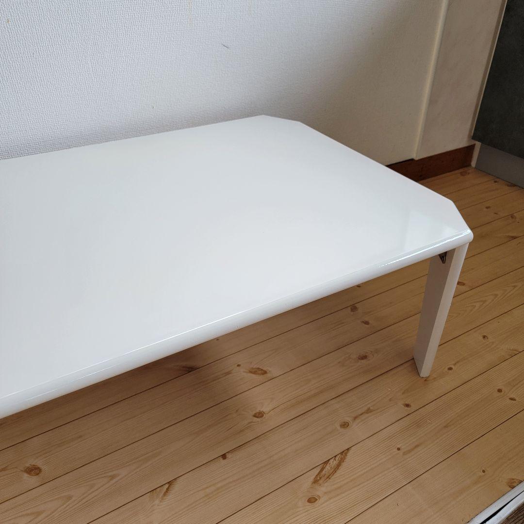定価9,900円 センターテーブル プリント加工 ホワイトパール