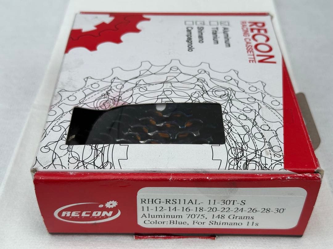 Recon カセットスプロケット シマノ用11s 11-30T 富士ブルー