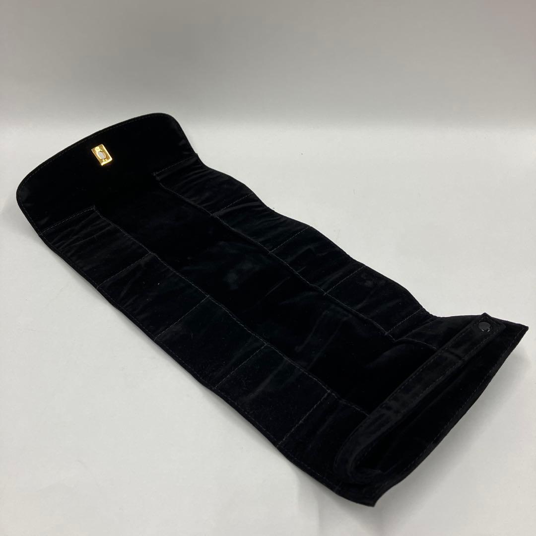 CHANEL シャネル ブラシケース ベロア ゴールド金具