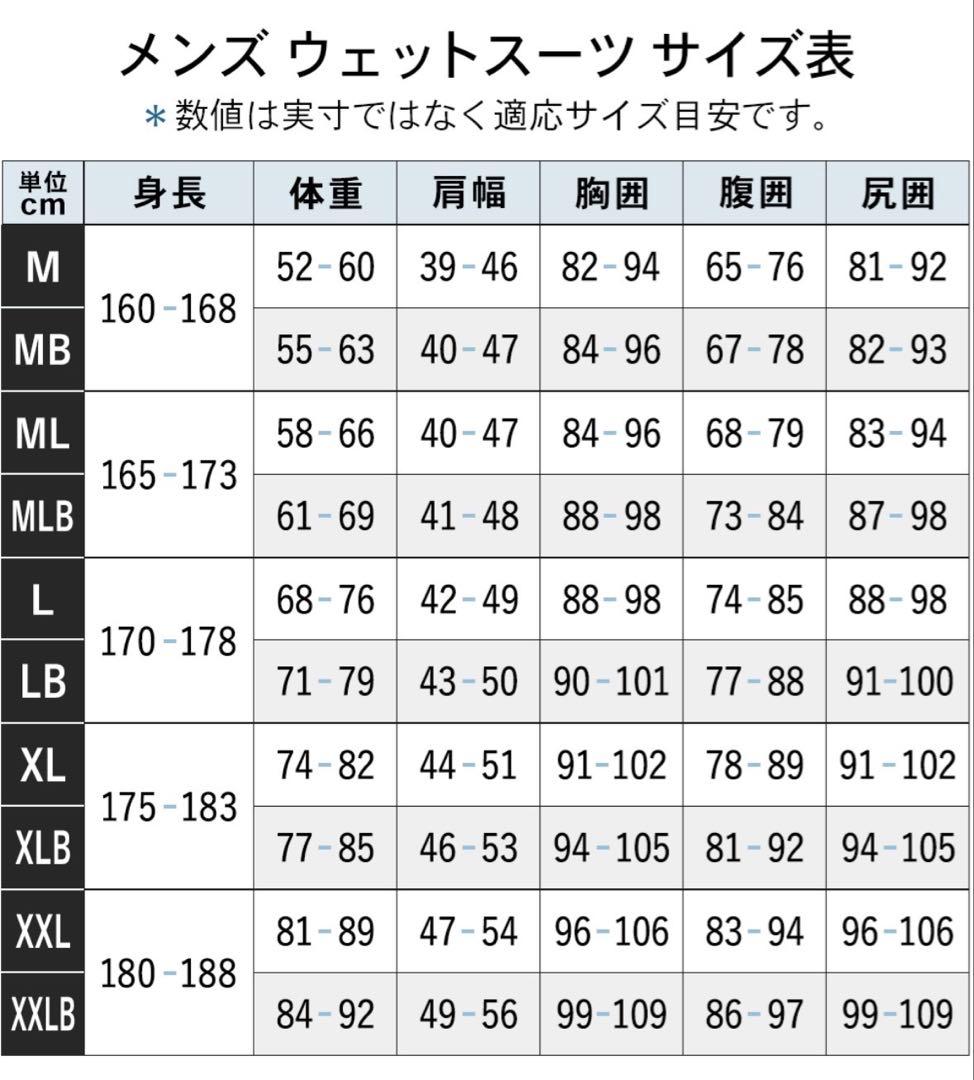 RIFS(リフス)5×3mm セミドライ メンズLサイズ相当(オーダー品)