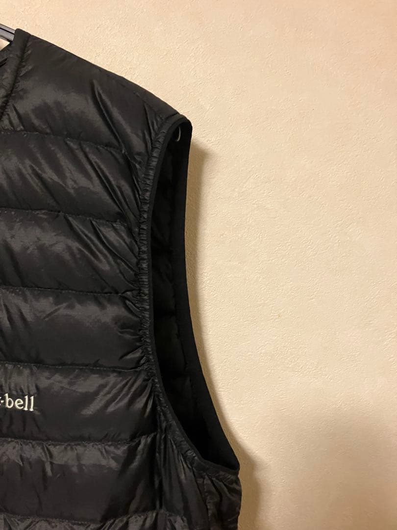 mont-bell スペリオダウン ラウンドネックベスト メンズ ブラック…L