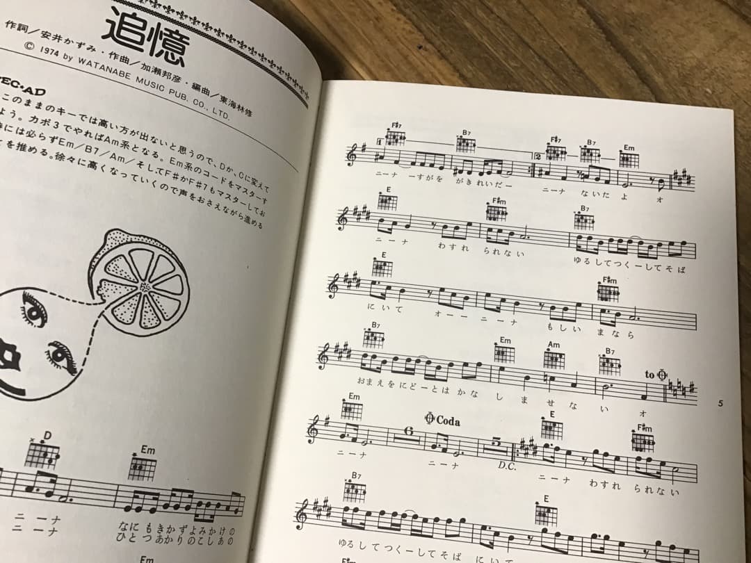 ★楽譜/沢田研二/ビッグヒットコレクション/メロディー新書