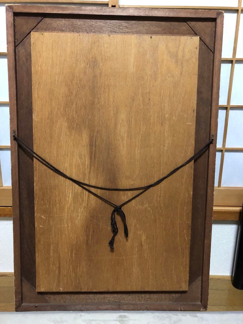 アンティーク調額縁大　ゴブラン刺繍イタリア町風景