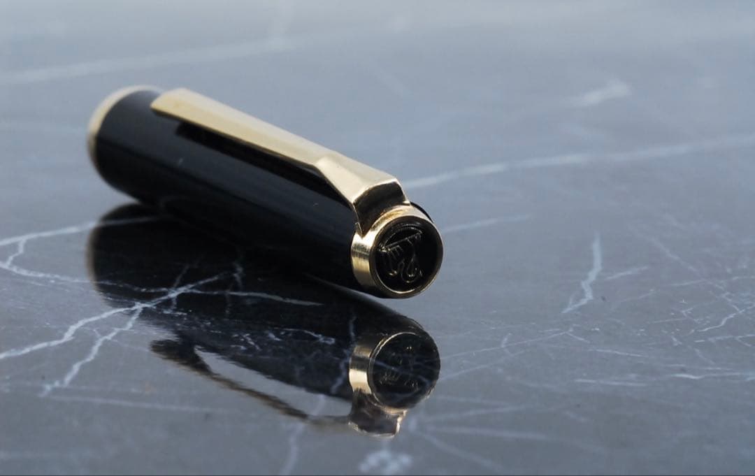 筆記確認済 ペリカンPELIKAN 万年筆 18金 18k 18c ブラック