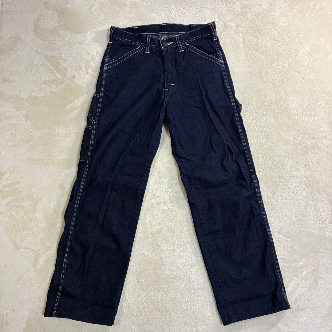 【美品】Lee デニム ペインターパンツ メンズ Sサイズ 日本製 カーゴパンツ