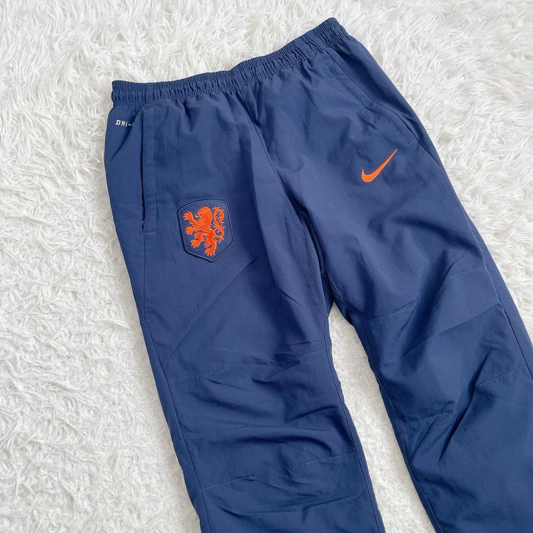 NIKE サッカー オランダ代表 2014 ナイロンパンツ ネイビー M
