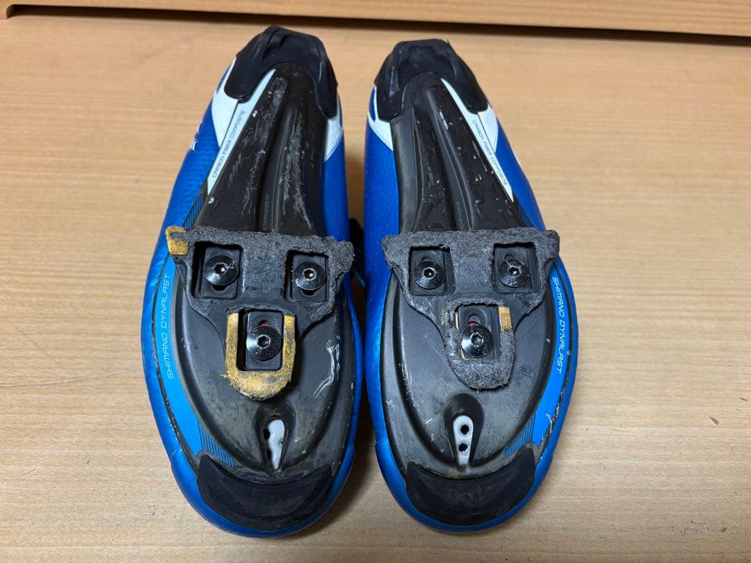 シマノ　ロードバイク用ビンディングシューズ　青　26.2