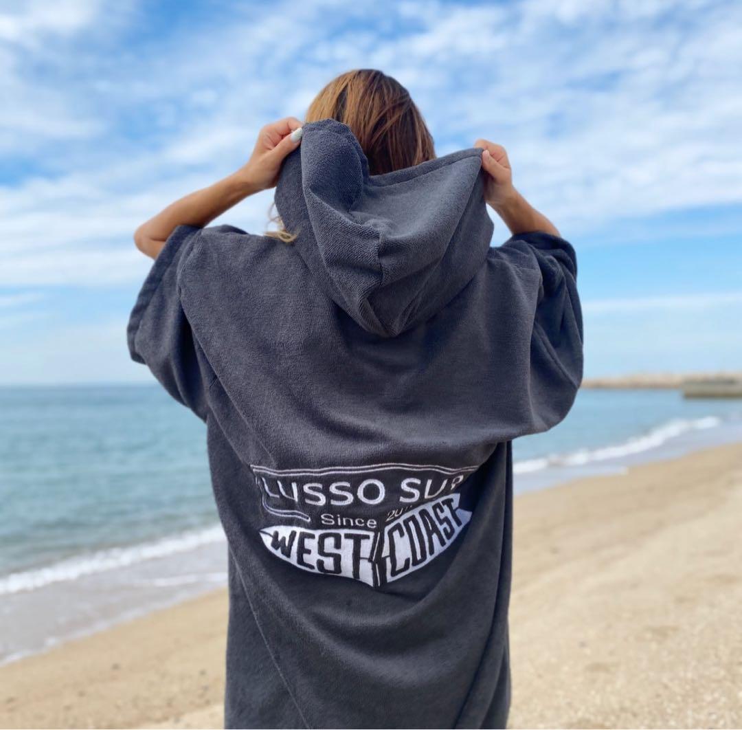 目立つ　LUSSO SURF お着替えポンチョ　グレー☆送料込み
