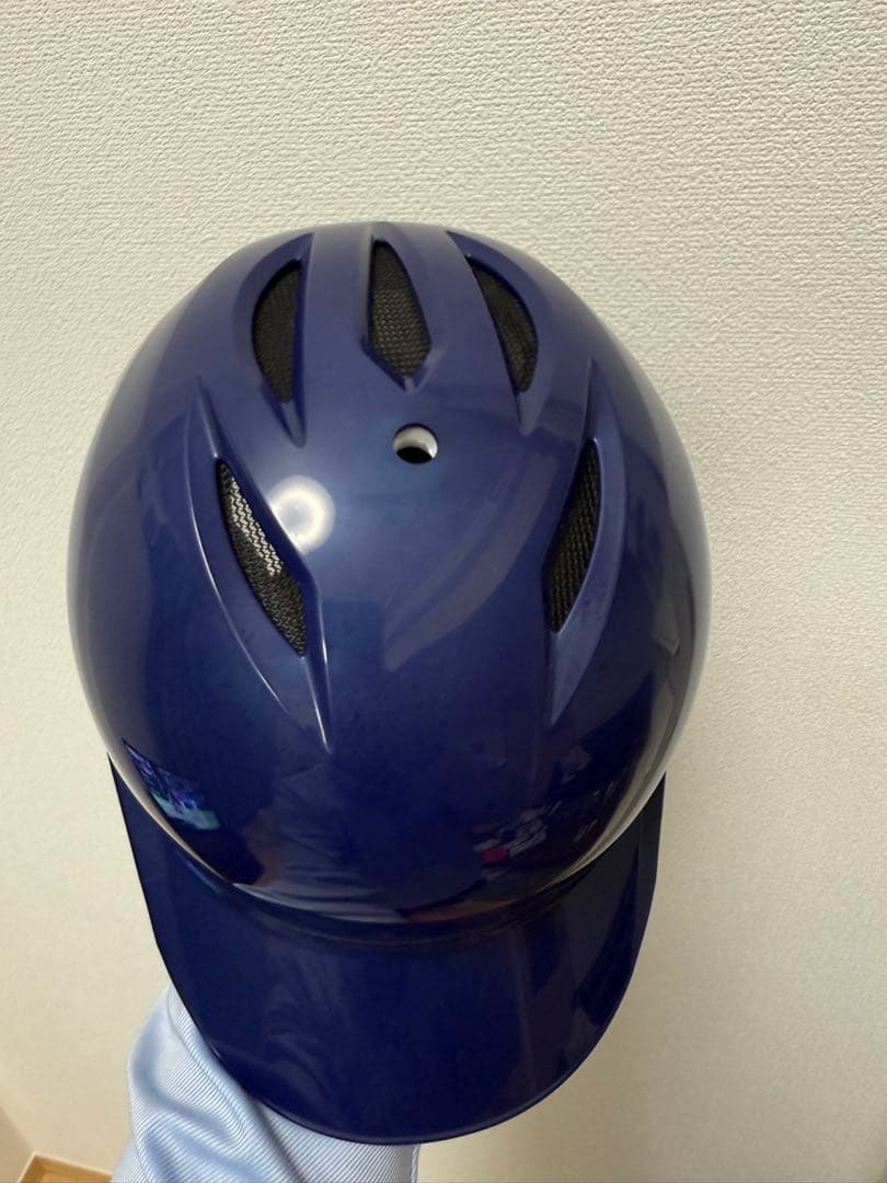 Mizuno ミズノ ヘルメット 軟式用 Mサイズ 両耳 パステルネイビー