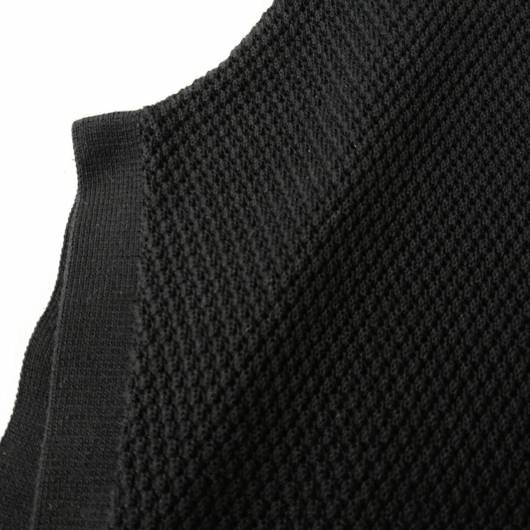 ■美品 utiliteマーセライズ加工コットンニット 透かし編みベスト
