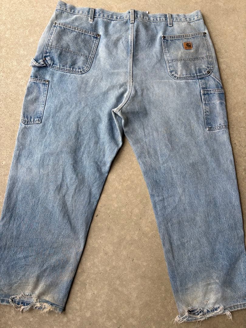 【希少】00s Carhartt ダブルニーデニムペインターパンツW44 L30