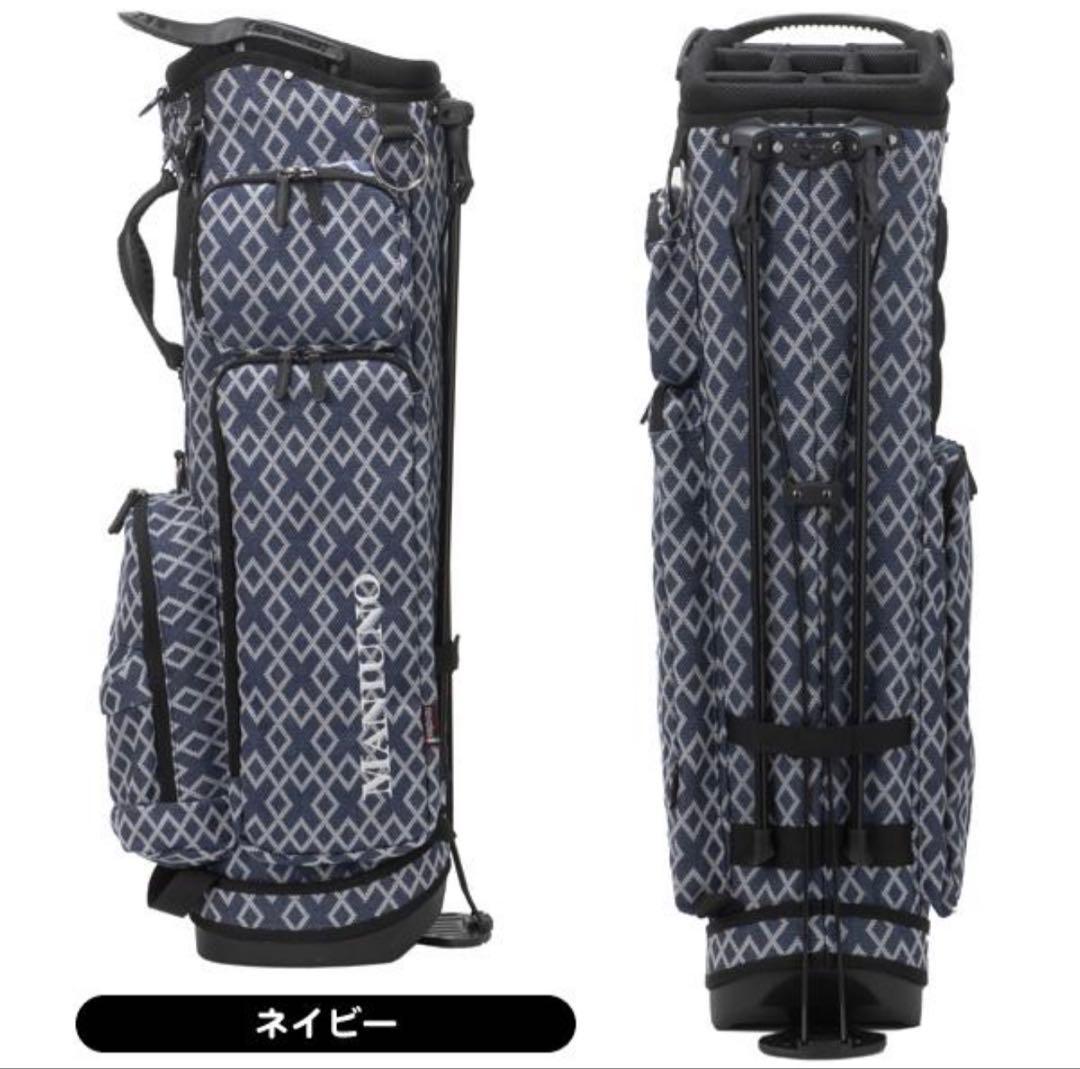 【新品】メンズ マニウノ MUMG3AC1スタンドキャ ディバッグ　ネイビー