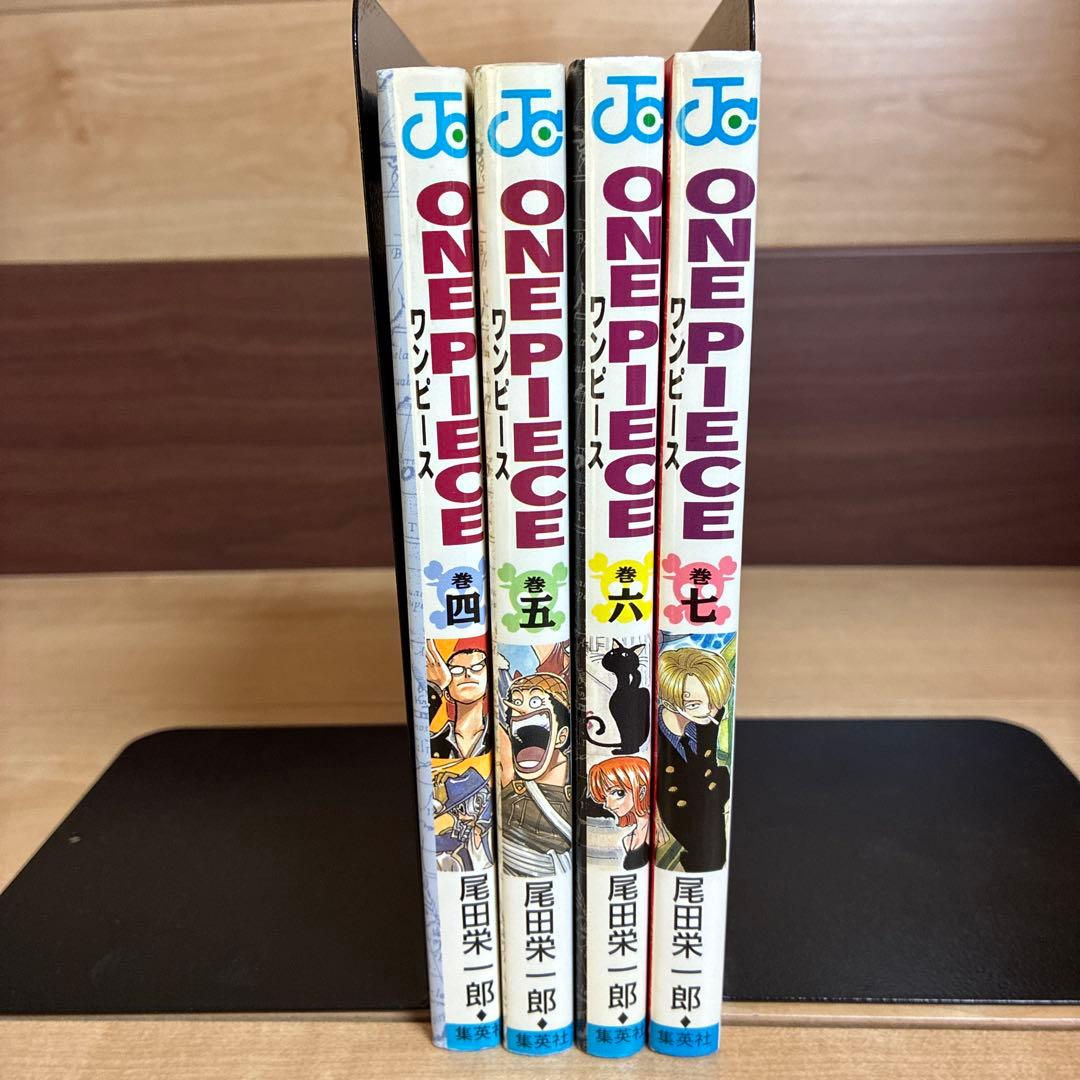 【初版】ワンピース　コミックスニュース　4巻 5巻 6巻 7巻