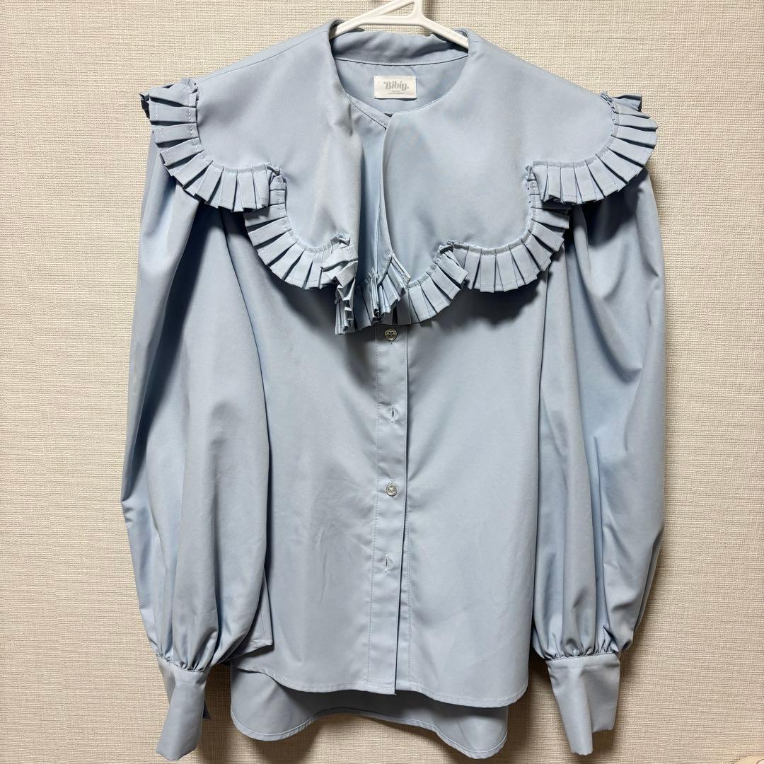 トップス Bibiy. FRANCESCA BLOUSE BLUE