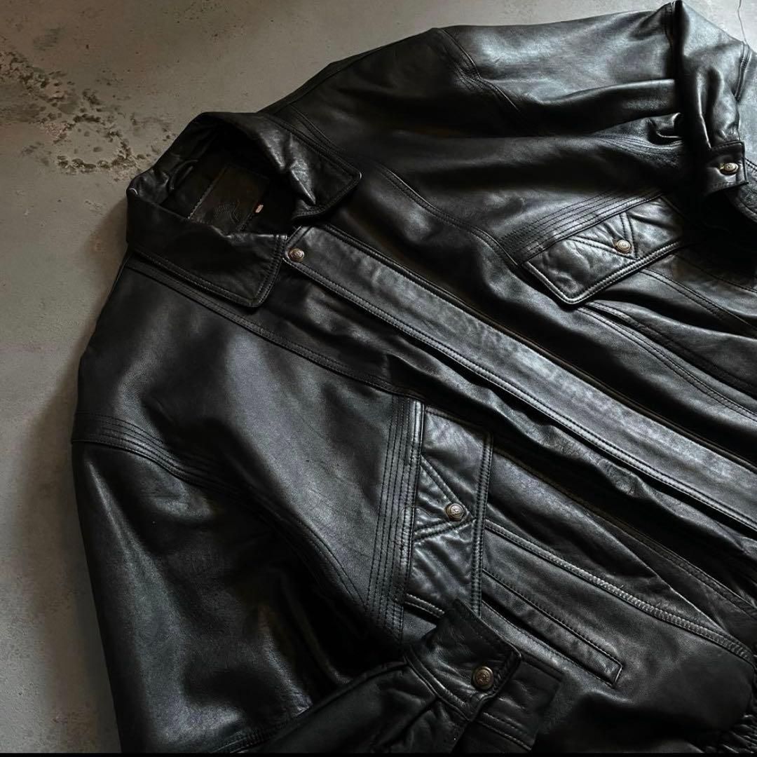 type A-2“classic“XL“本革“黒“bomber jacket