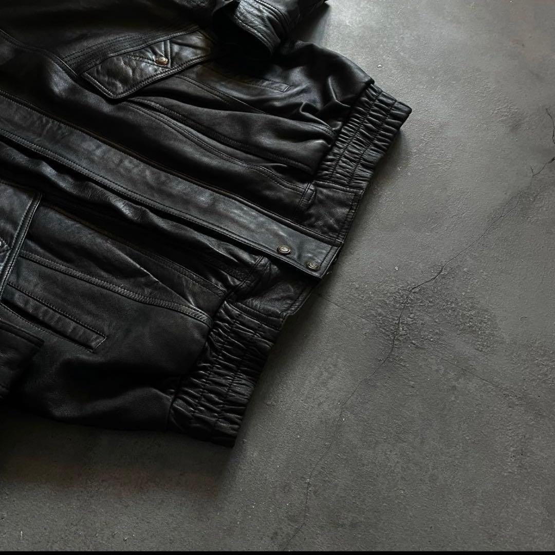 type A-2“classic“XL“本革“黒“bomber jacket