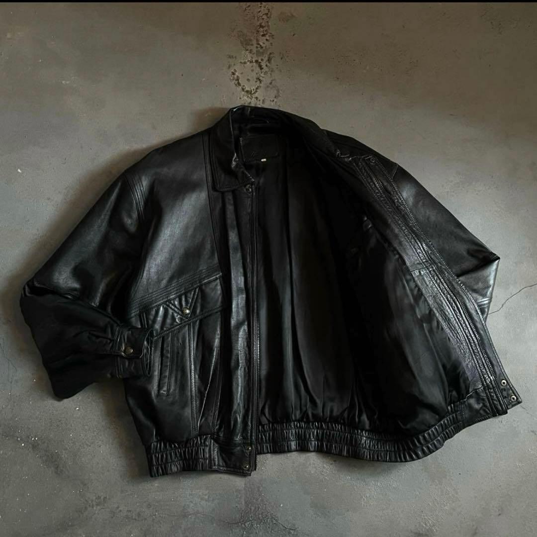type A-2“classic“XL“本革“黒“bomber jacket