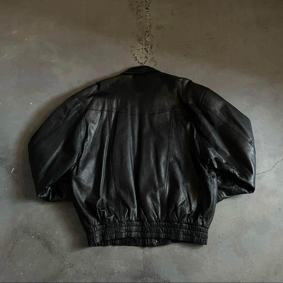 type A-2“classic“XL“本革“黒“bomber jacket