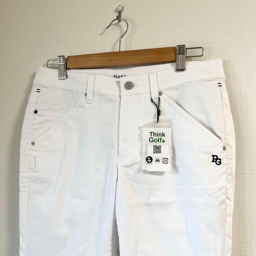 【未使用品】パーリーゲイツ ゴルフ パンツ 2 ホワイト 白 レディース