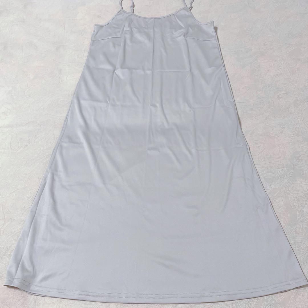 Snidel Sustainableフリルワンピース GRN インナー付き