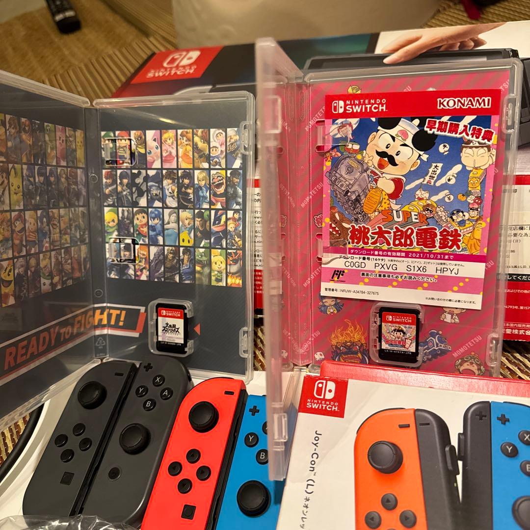 switch ジョイコン2セット&ソフト2本
