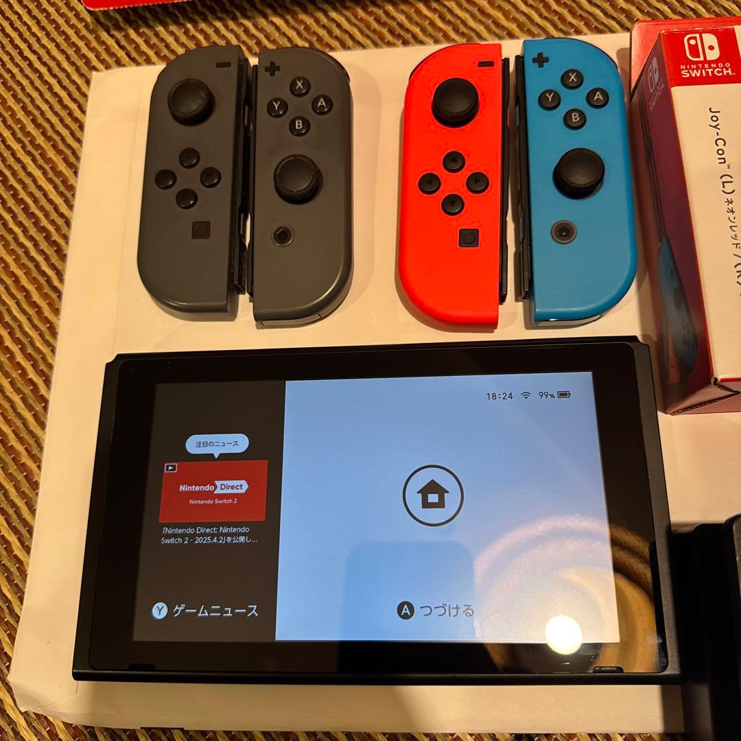 switch ジョイコン2セット&ソフト2本