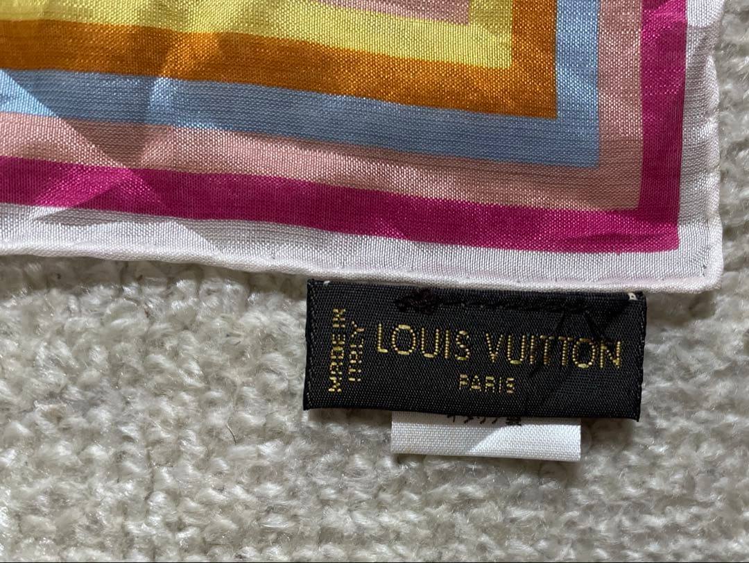 Louis Vuitton ルイヴィトン マルチカラー モノグラム スカーフ 絹