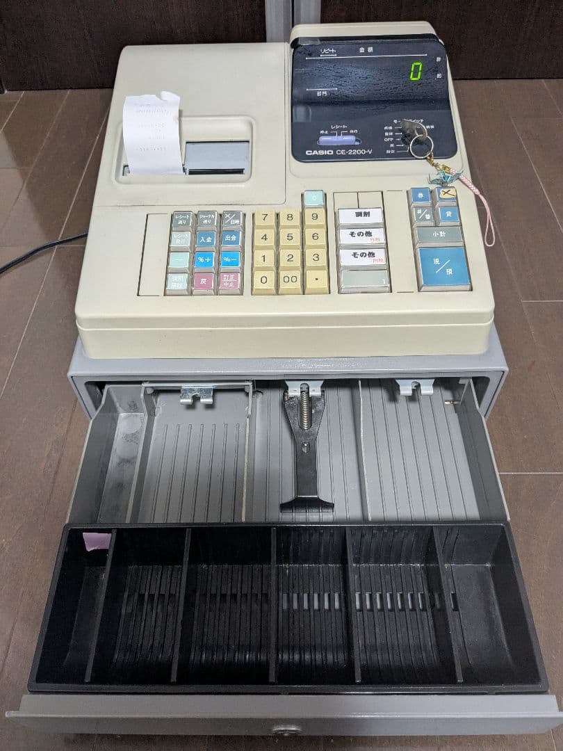 CASIO CE-2200-V レジスター 本体と付属品