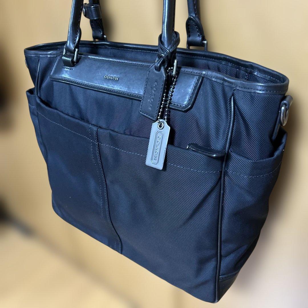 【美品】コーチ　ビジネストートバッグ　黒