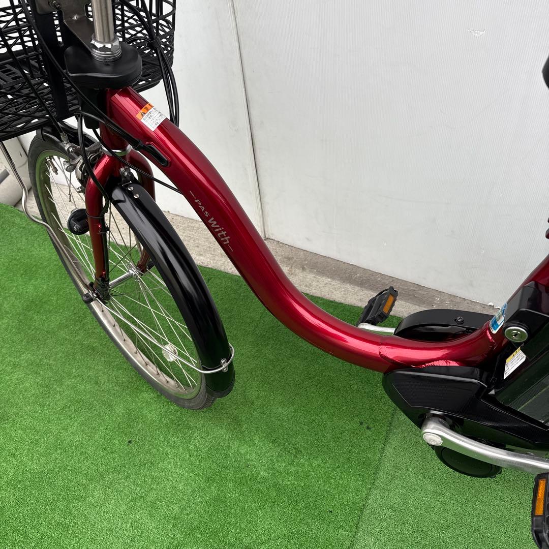 YAMAHAヤマハW ith 電動アシスト自転車24インチ 12.3Ah レッド