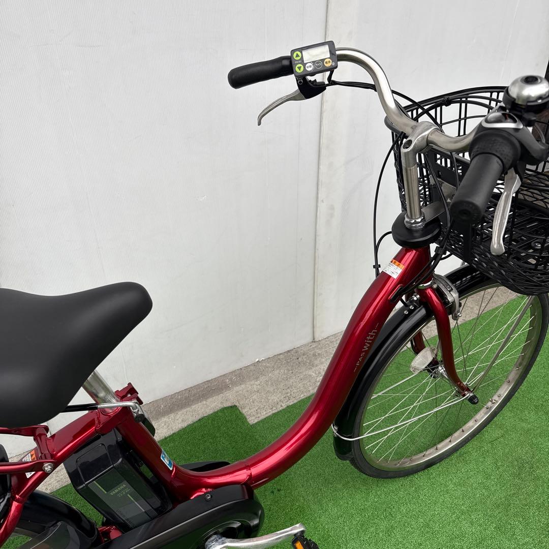 YAMAHAヤマハW ith 電動アシスト自転車24インチ 12.3Ah レッド