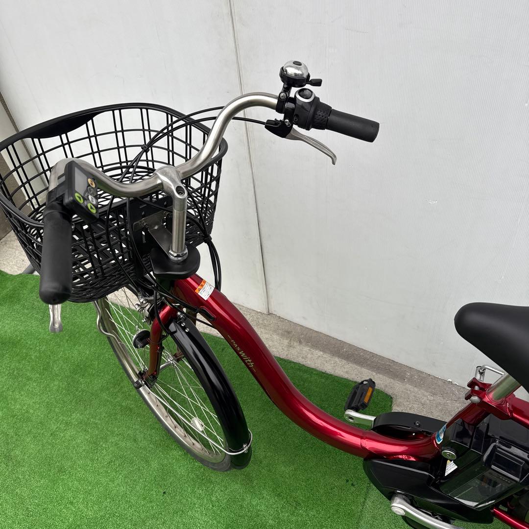 YAMAHAヤマハW ith 電動アシスト自転車24インチ 12.3Ah レッド