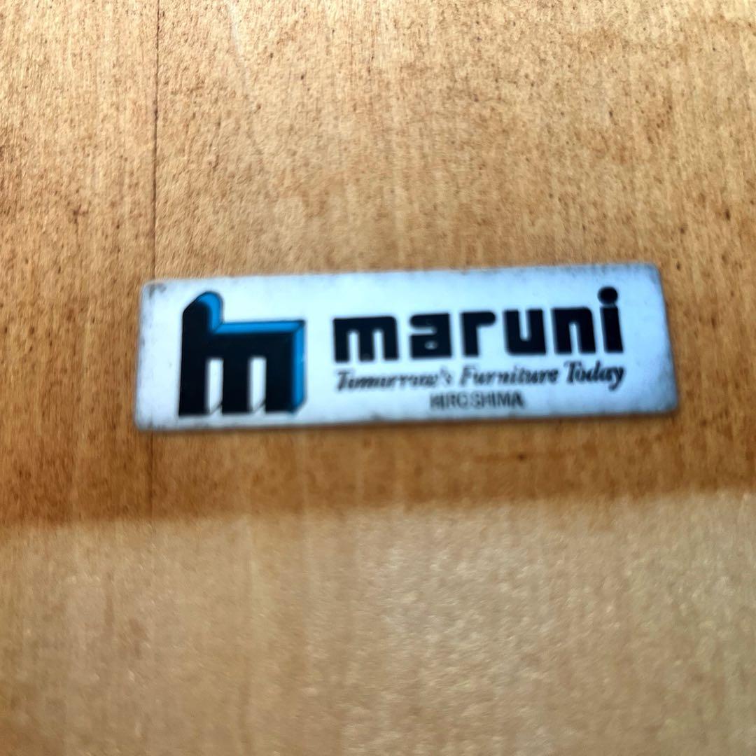 取付無料！マルニ地中海ロイヤル 天然木おしゃれアンティークローテーブル収納付き✨
