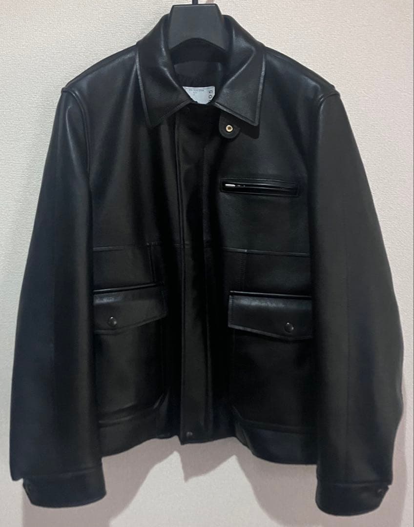 ジャケット・アウター 26ss sacai Leather Blouson black 2