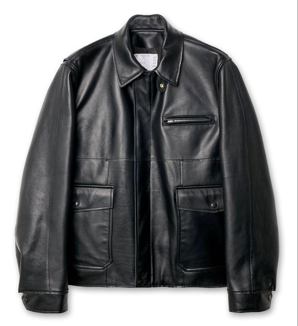 ジャケット・アウター 26ss sacai Leather Blouson black 2