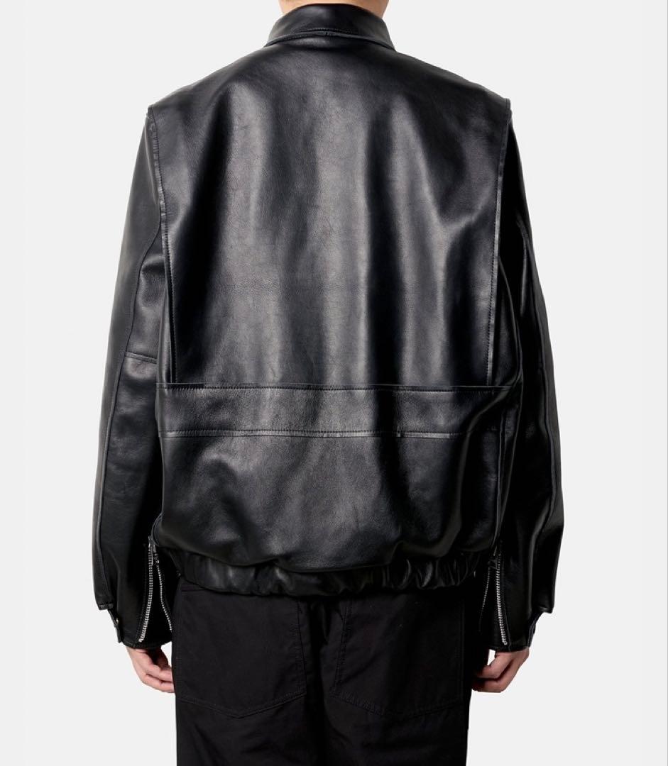 ジャケット・アウター 26ss sacai Leather Blouson black 2