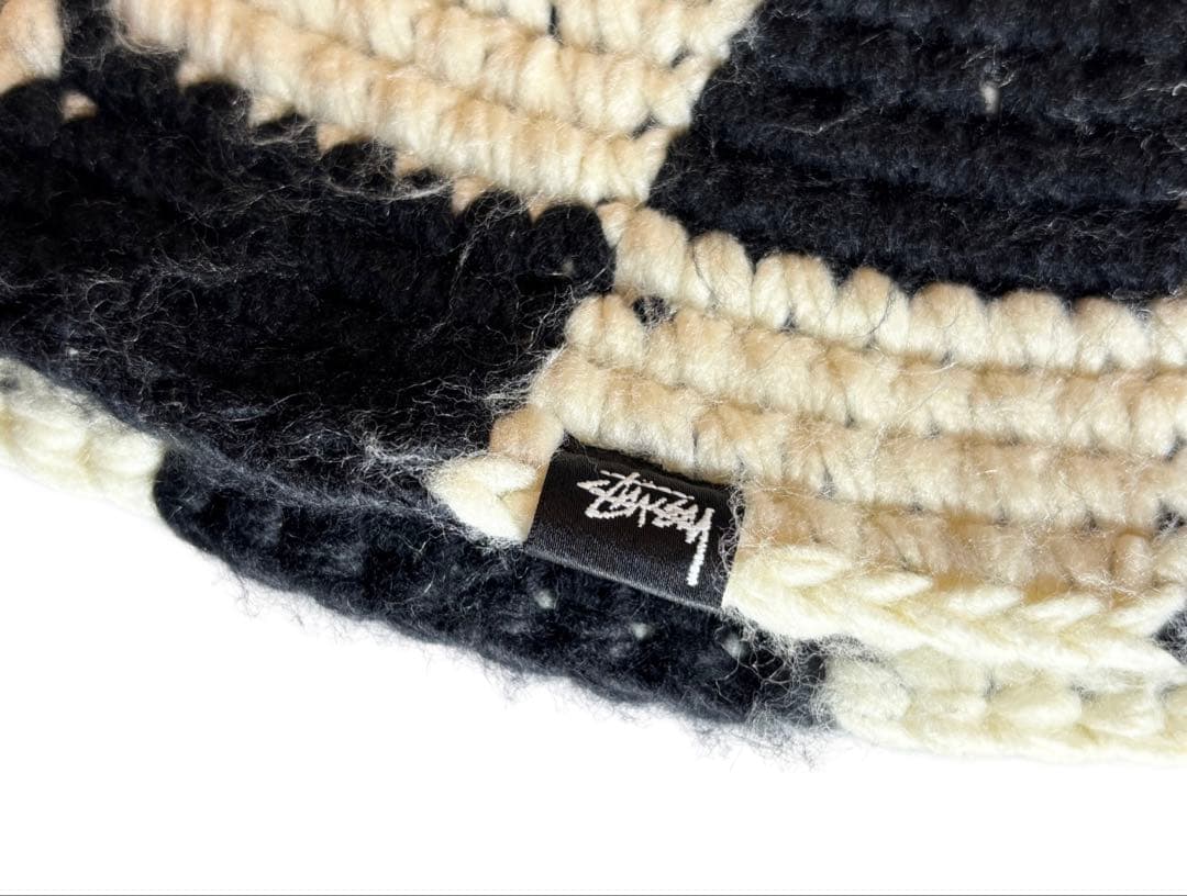 E*Y様 STUSSY BUCKET HAT CHECKER KNIT ステュー