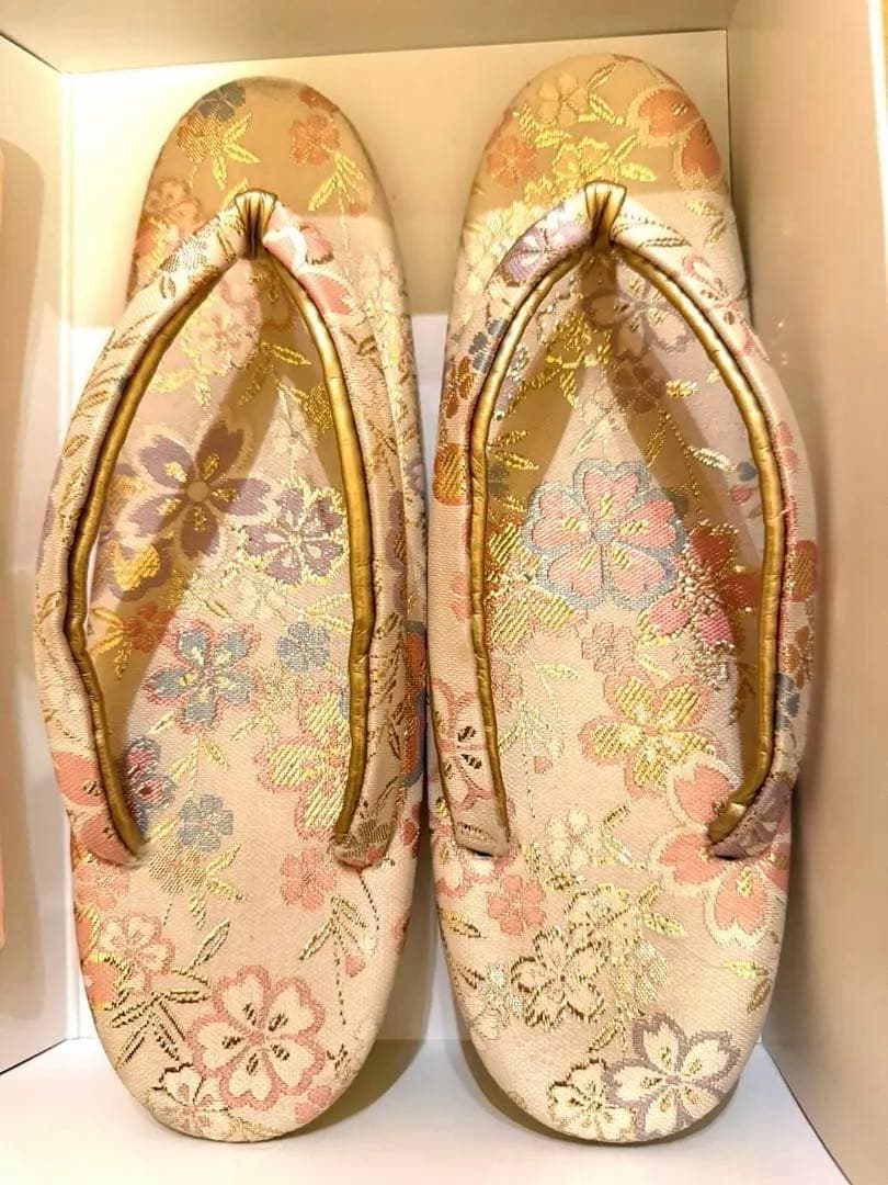成人式和装用バッグ草履セット　桜