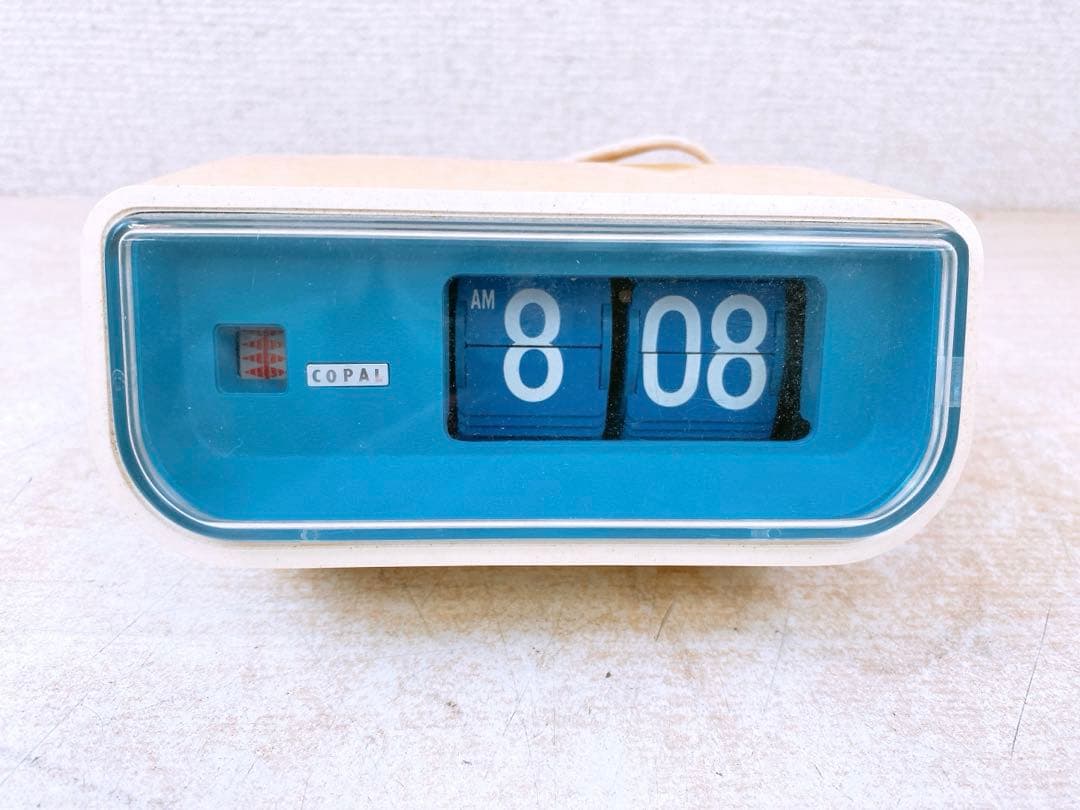 COPAL コパル パタパタ時計 226 昭和レトロ インテリア 希少 レア 青