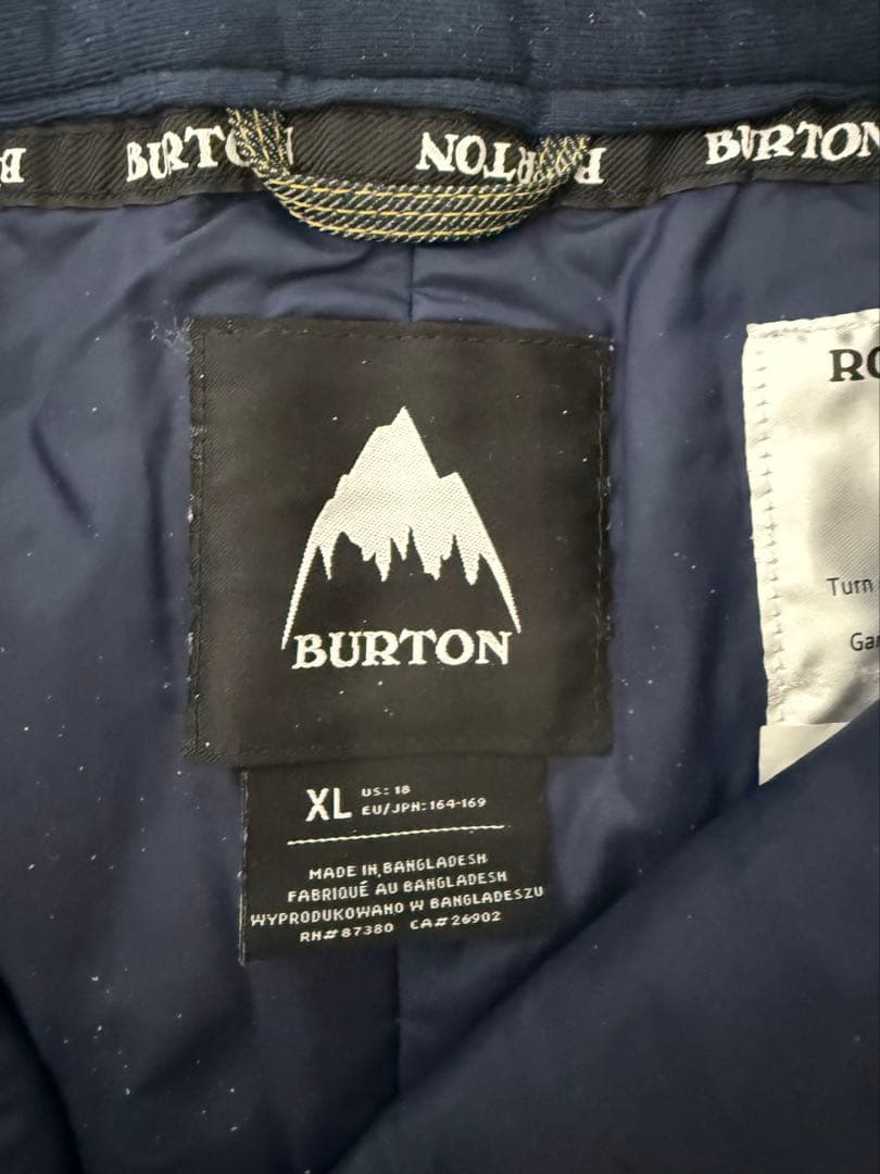 BURTON スノーボードパンツ ダークデニム 柄