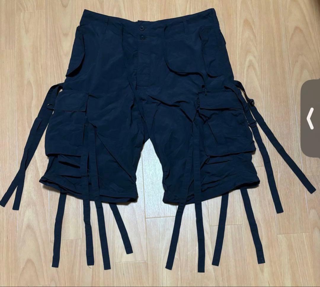 ヒューストン ミリタリー テクノ パンツ　y2kギミック 2way 短冊 カーゴ