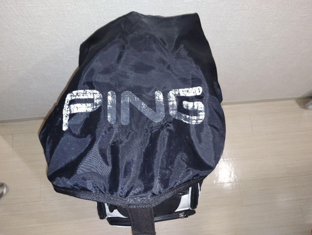 PING キャディバッグ ホワイト ブラック