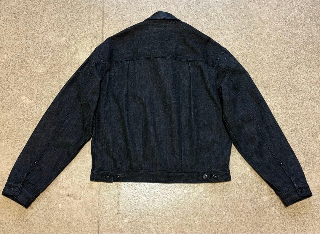 美品 Schott DENIM LEATHER COMBI G-JACKET