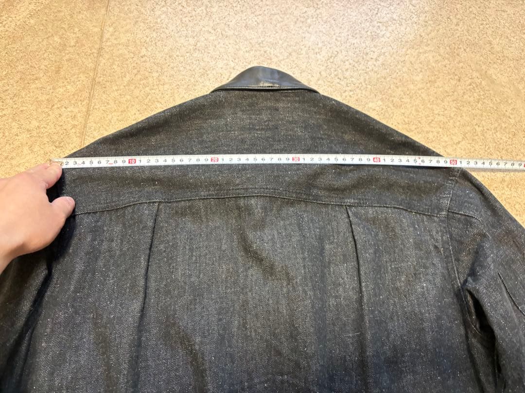 美品 Schott DENIM LEATHER COMBI G-JACKET