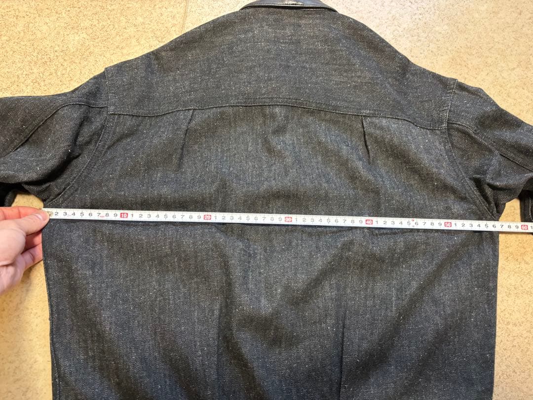 美品 Schott DENIM LEATHER COMBI G-JACKET