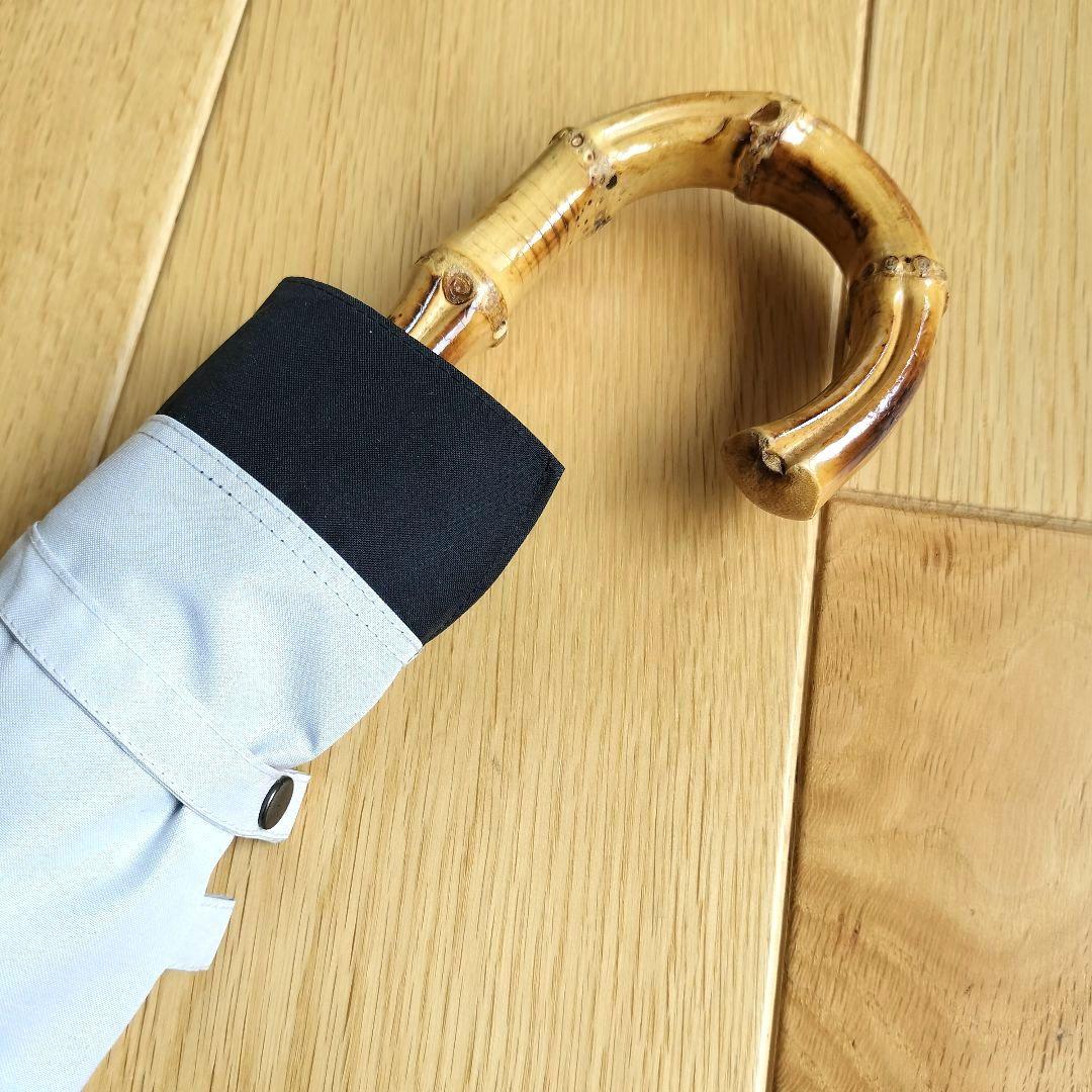 日傘 折りたたみ サンバリア100 100%遮光 レディース 竹製ハンドル